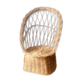 Fauteuil osier brun PM
