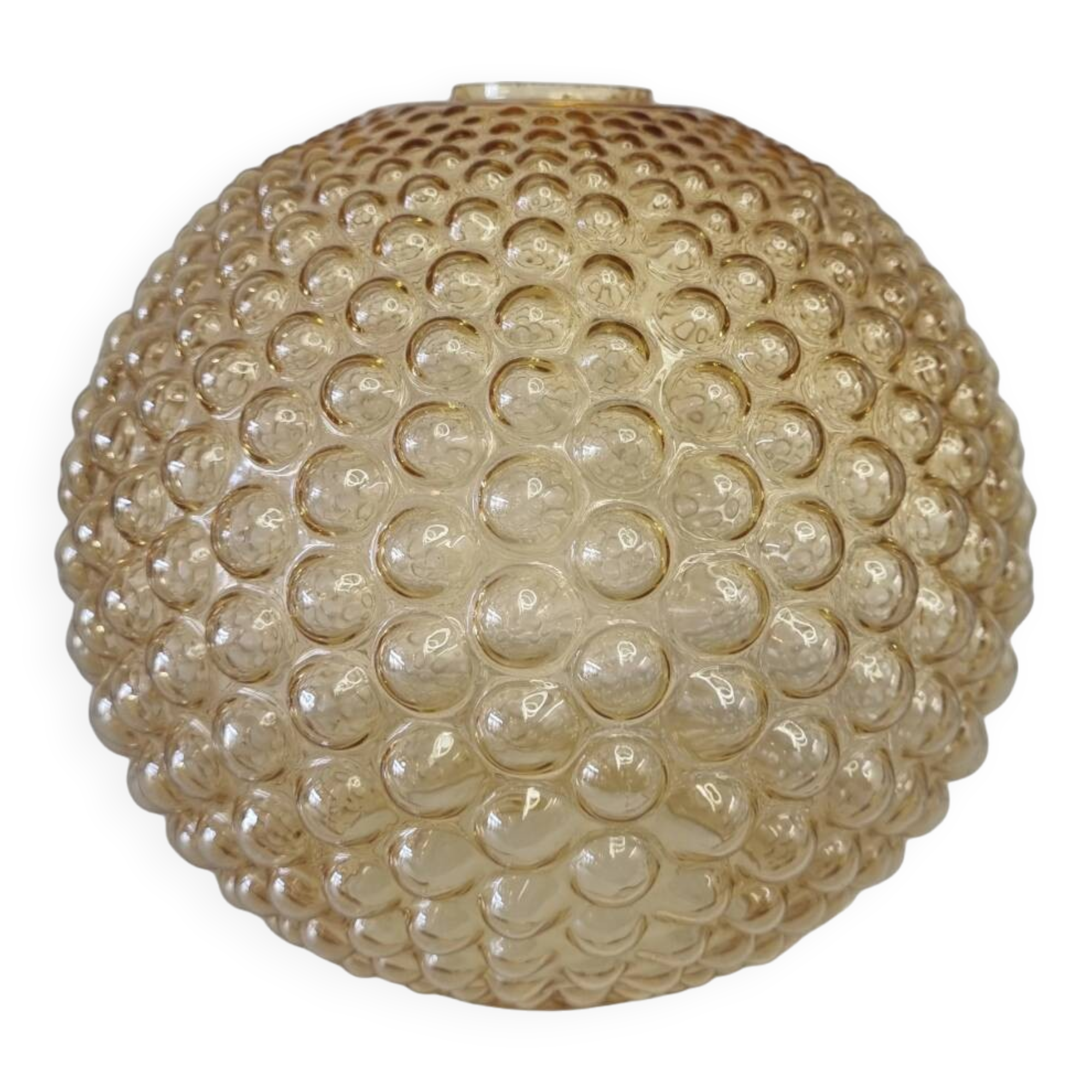 Vintage Yellow Bubble Lampshade, 1970s