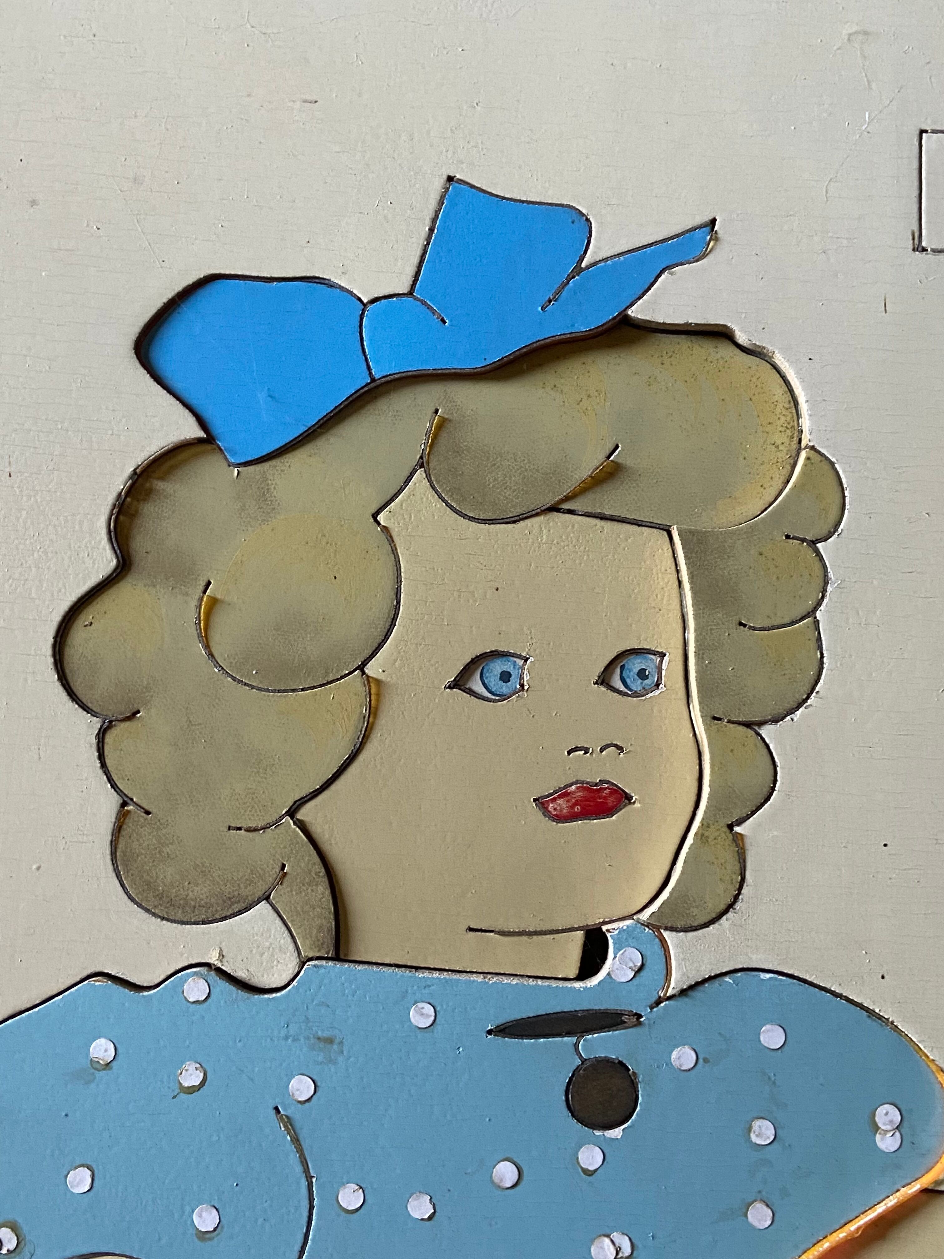 Wooden billboards "antique dolls"