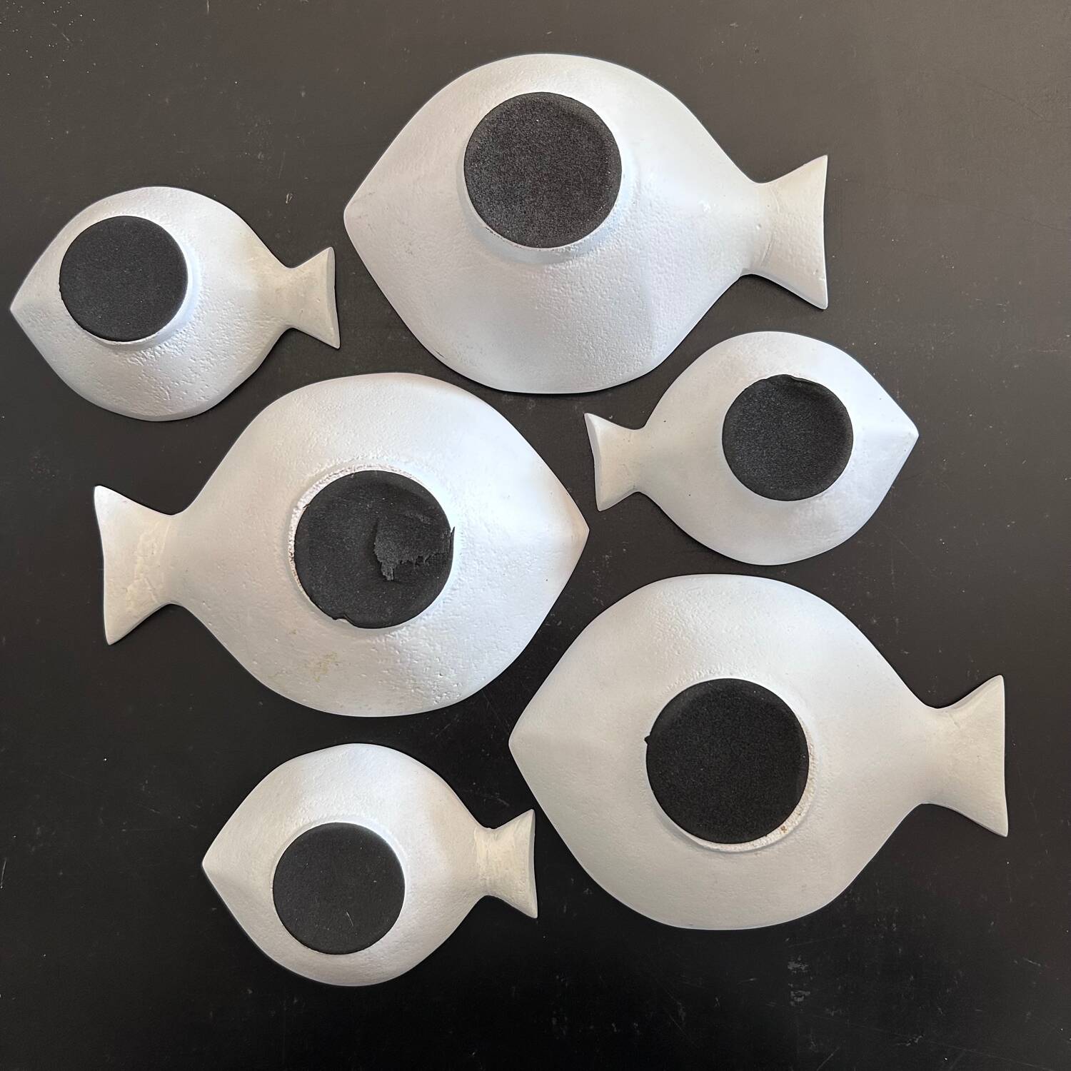 Appetizer set with 6 fish bowls