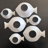 Appetizer set with 6 fish bowls