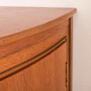 Agner Christoffersen mid-century modern corner cabinet in teak, Denmark, 1950s