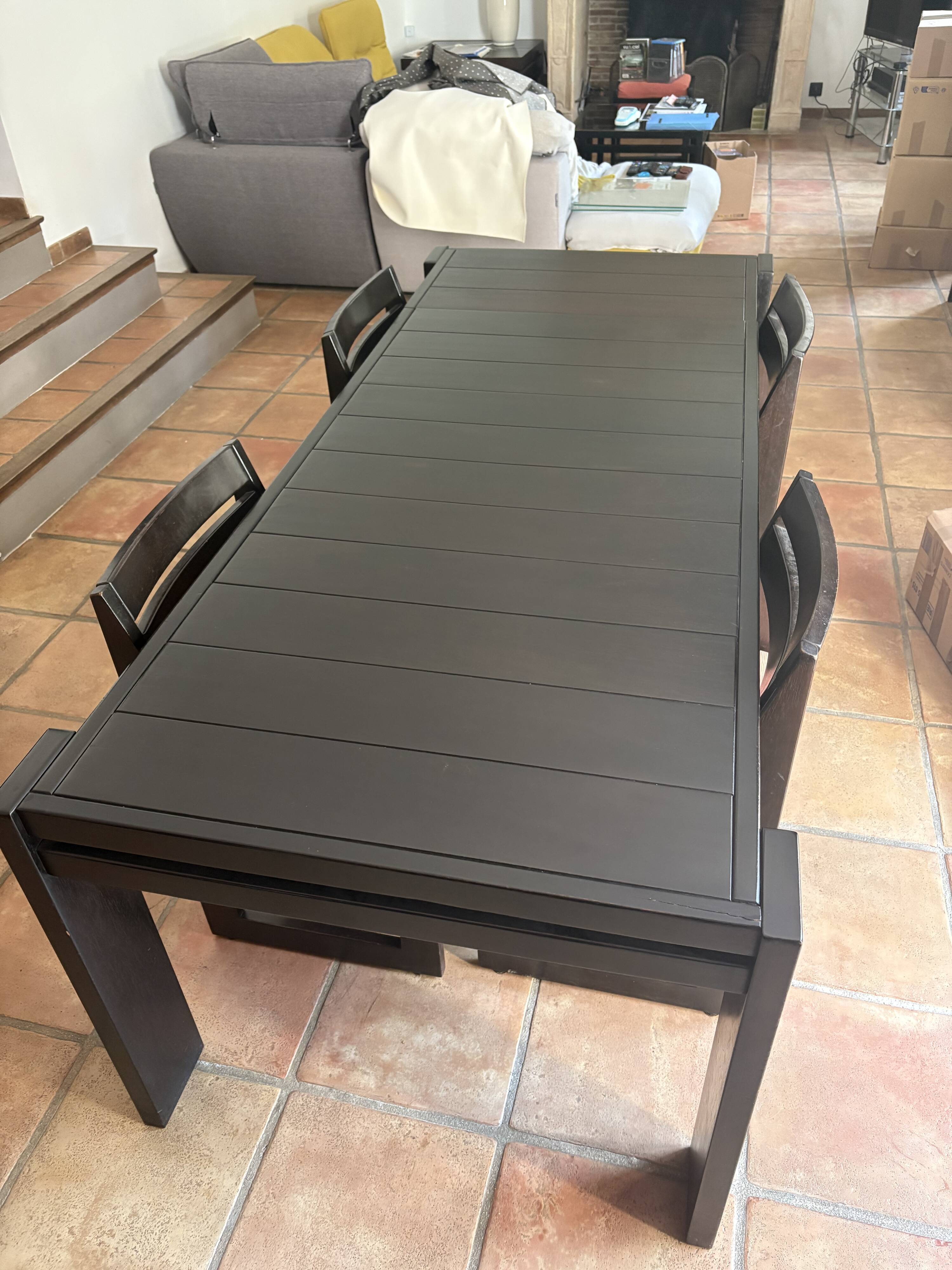 Dining Table Maison Regain in Iroko Wood sold individually