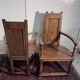 Paire de fauteuils style Renaissance en noyer et marqueterie