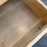 Commode vintage aérogommée, pieds compas