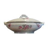 Décor floral and edging gold porcelain vases