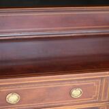Elegant console by waring & gillow ltd, in mahogany veneer.