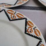 Set of 6 flat plates