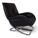 WK Möbel leather lounge chair with ottoman by Robert Haussmann, 1970