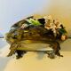 Cache pot, jardinière Napoleon III époque XIXe en barbotine et bronze