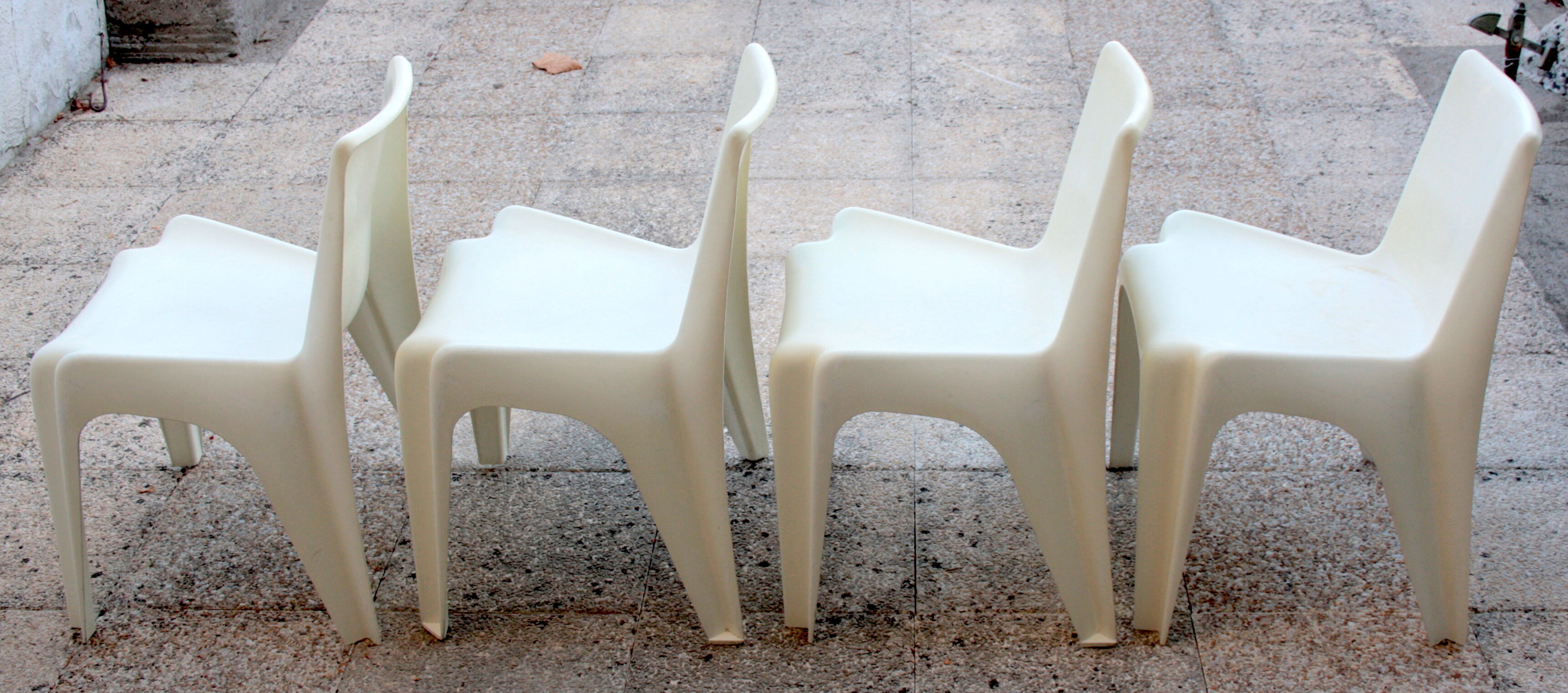 Set of 4 chairs BA 1171 by Helmut Batzner circa 60