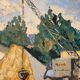 Old painting, barge at the dock, signed Maurice Pannetier, 70s/80s