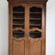 Louis XV style wooden mesh library cupboard in solid wood