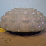 Flower-shaped press glass and glass ceiling light