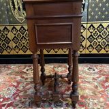 Henri II bedside table in walnut