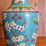 Vase cloisonné fleurs de cerisier