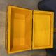 Chinese leather box with floral decor