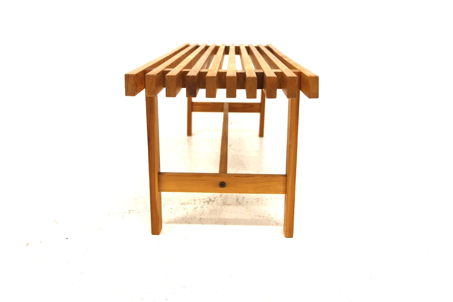 Scandinavian pine bench, Sweden, 1960