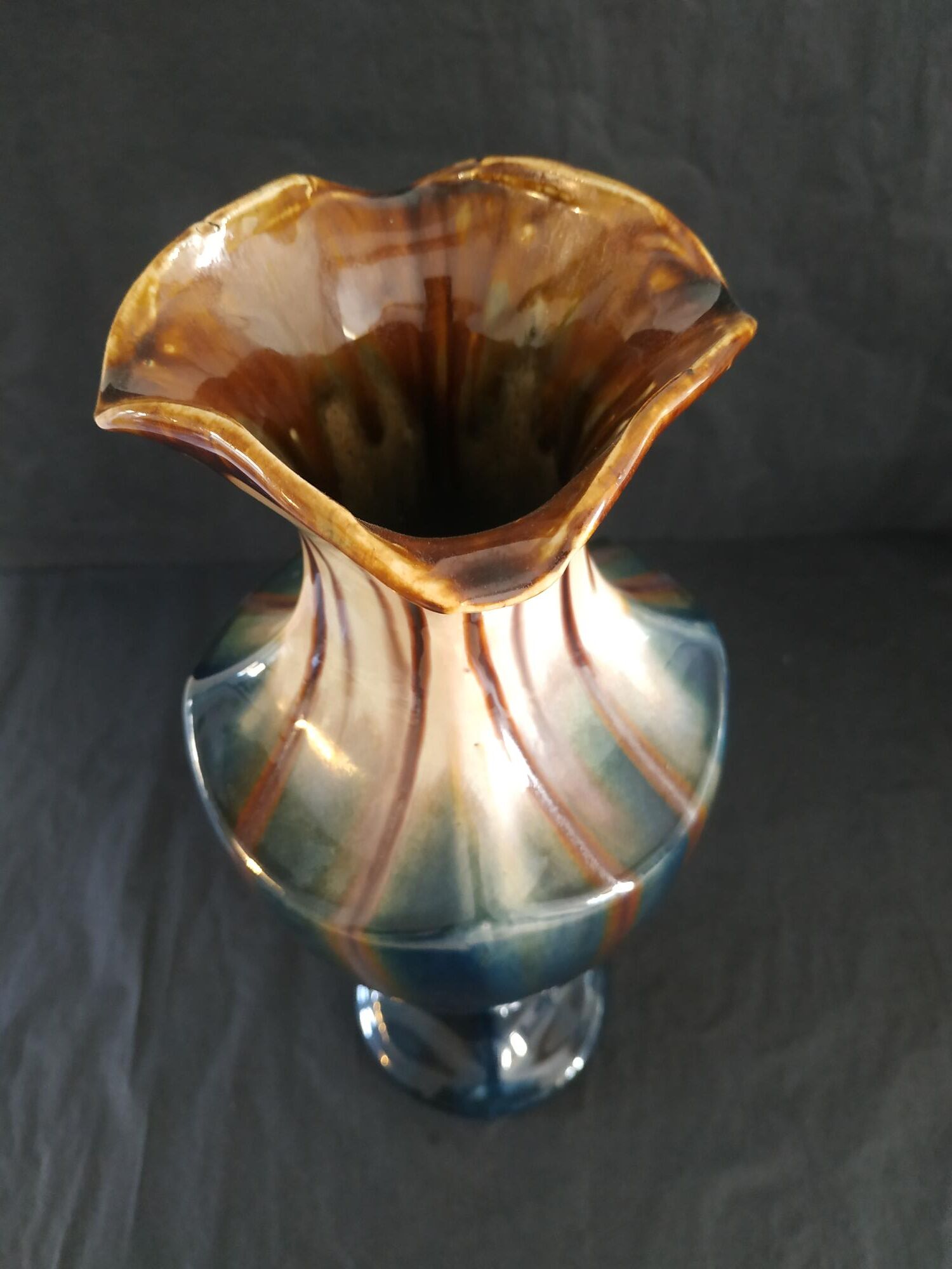 Enamelled vase Belgium