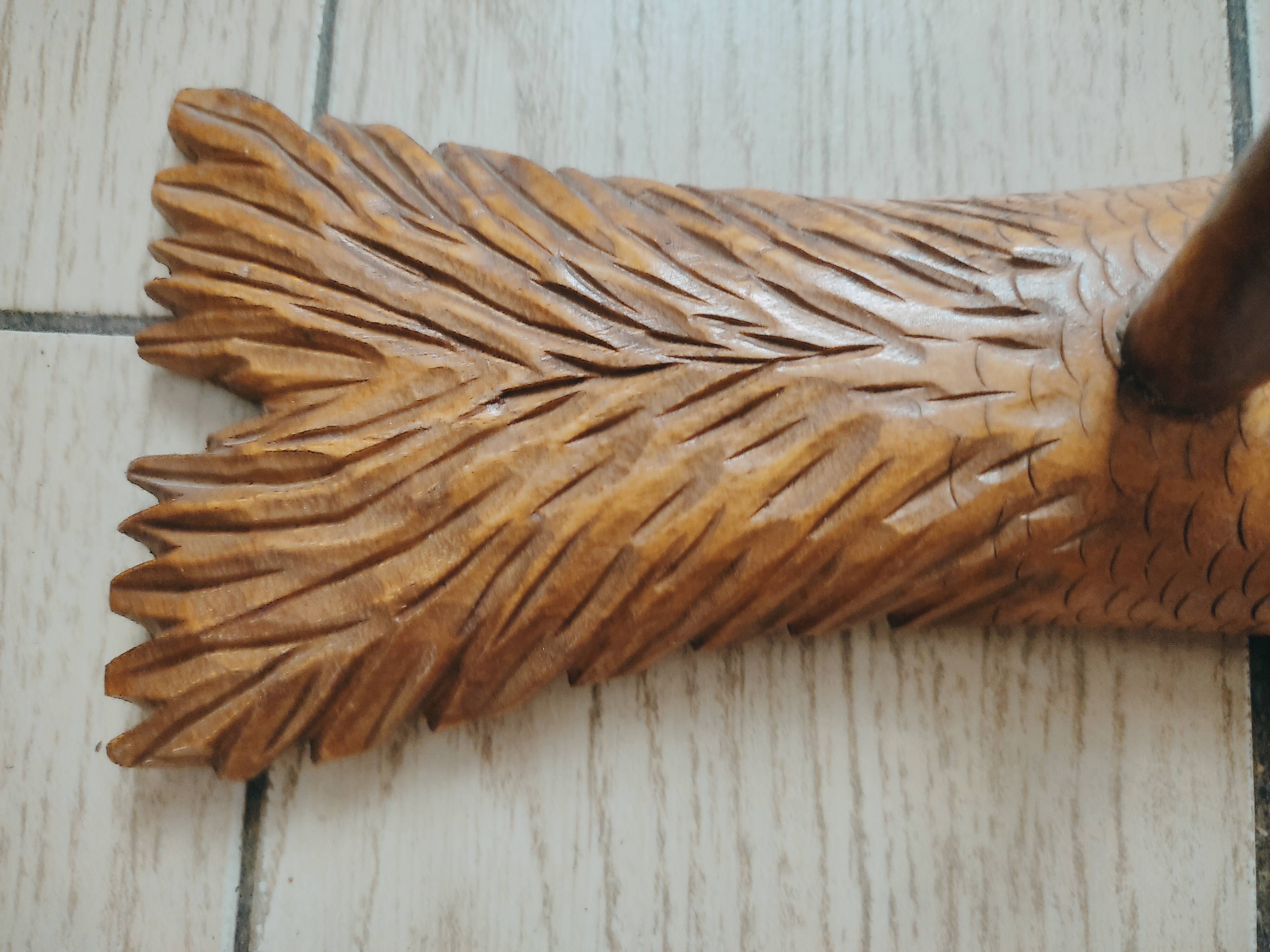 Wooden wall coat rack