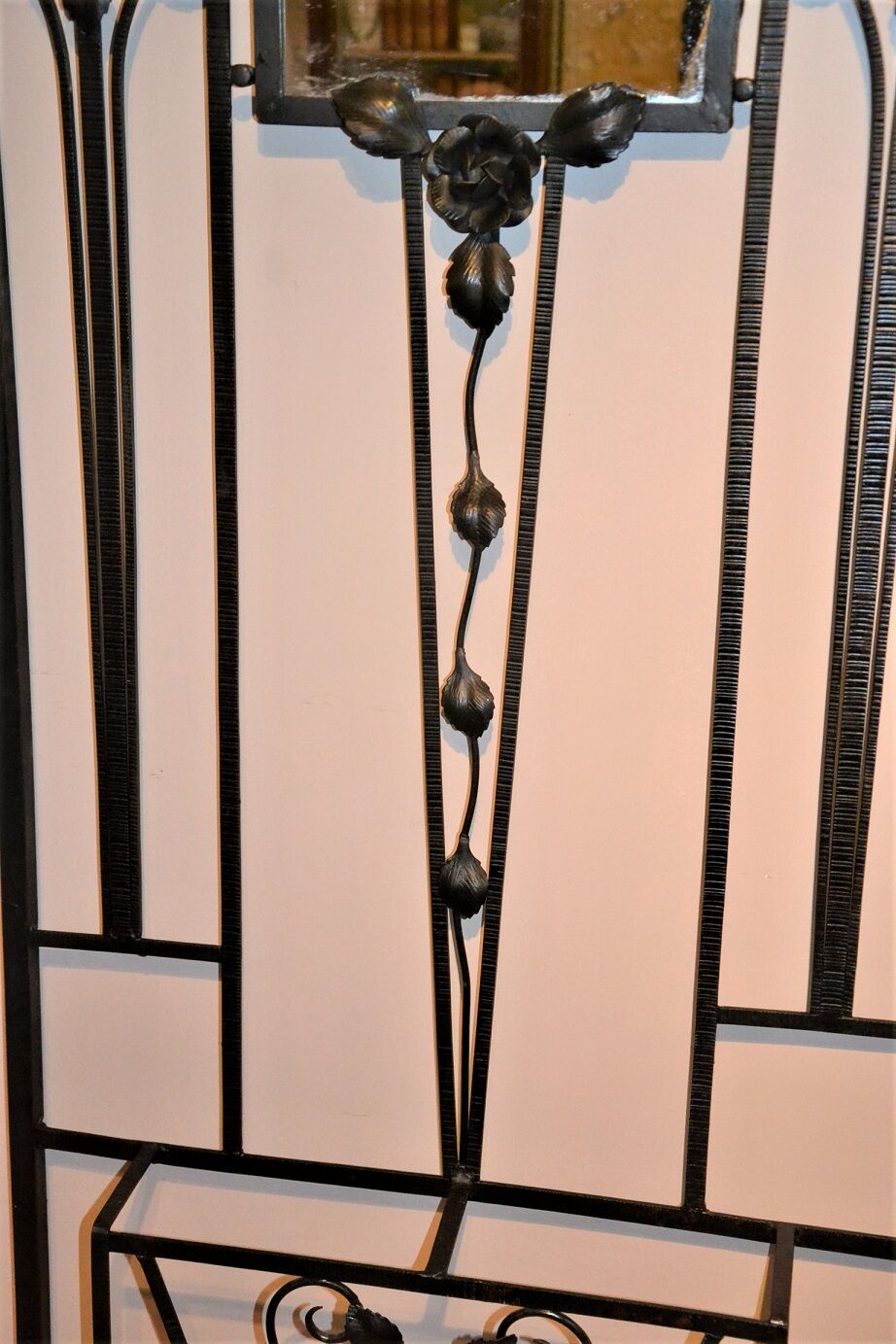 Wrought iron coat rack