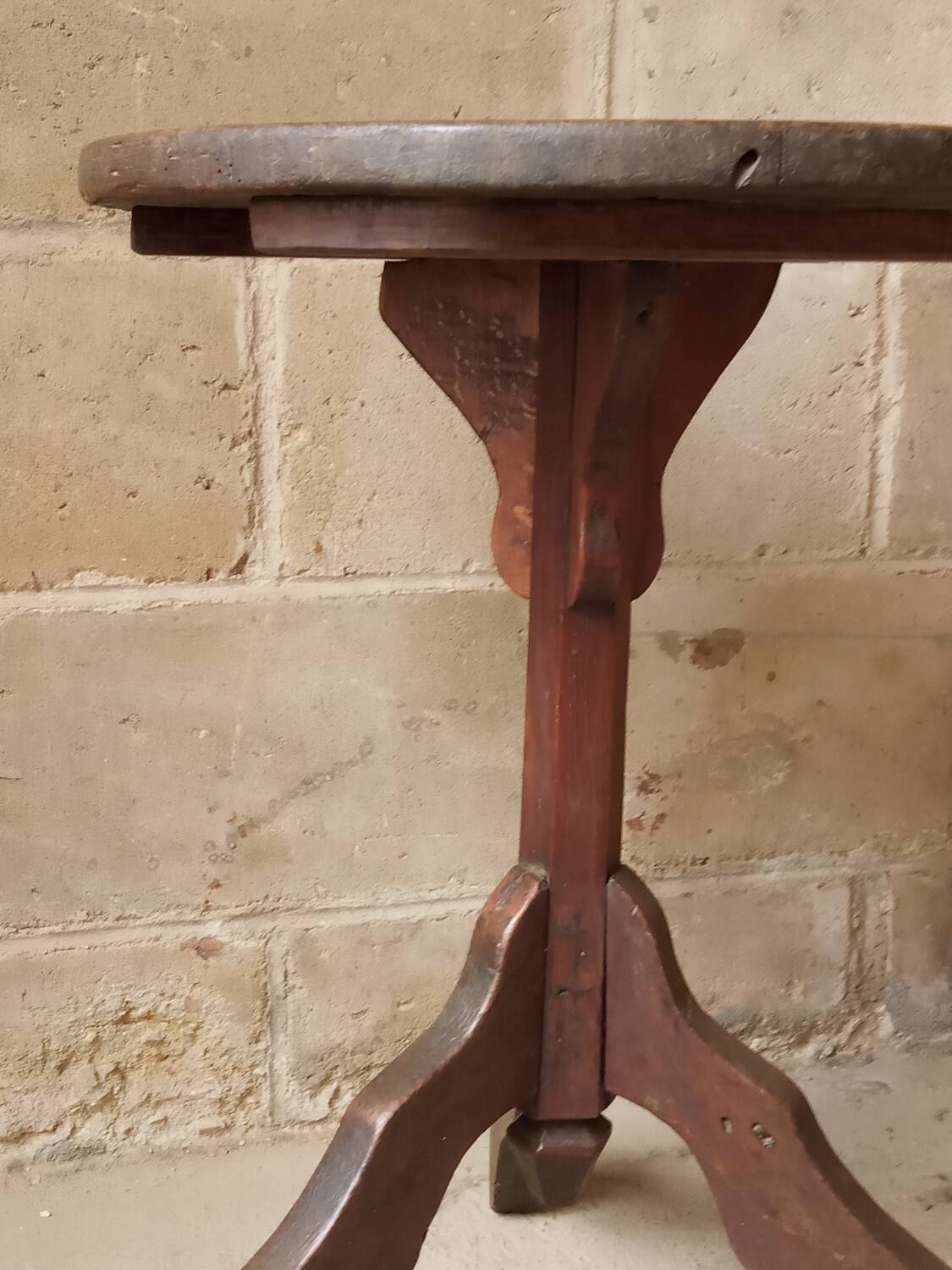 19th century oak pedestal table