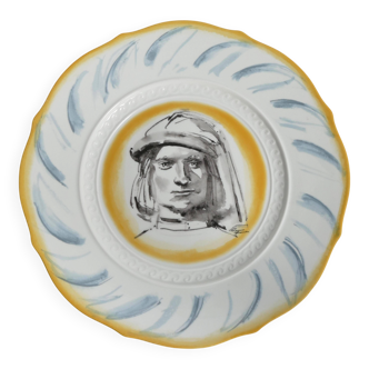 “Lorenzo il Magnifico” Wall Plate by Luciano Guarnier for Richard Ginori, Italy