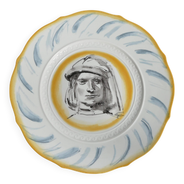 “Lorenzo il Magnifico” Wall Plate by Luciano Guarnier for Richard Ginori, Italy