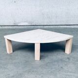 Mid-Century Modern Travertine Edge Side Table, Italy, 1970s