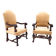 A pair of antique armchairs, Western Europe, around 1900. After renovation