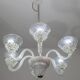 Extraordinary 6 Light Rostrato Murano Glass Chandelier by Barovier & Toso,