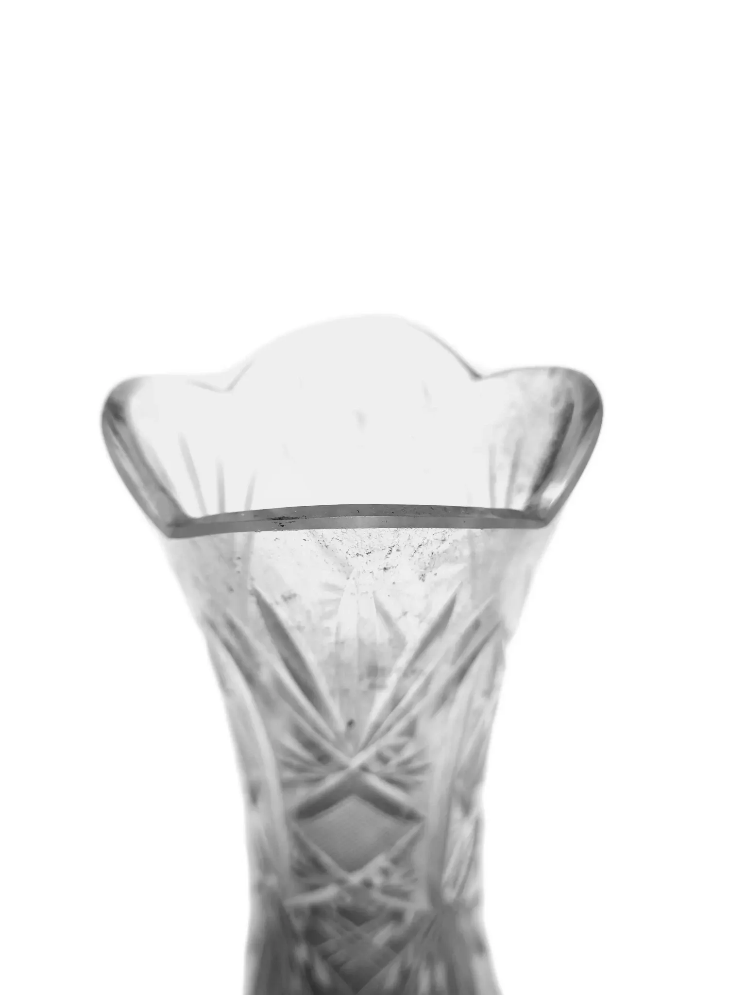 Vase en cristal bdc art déco