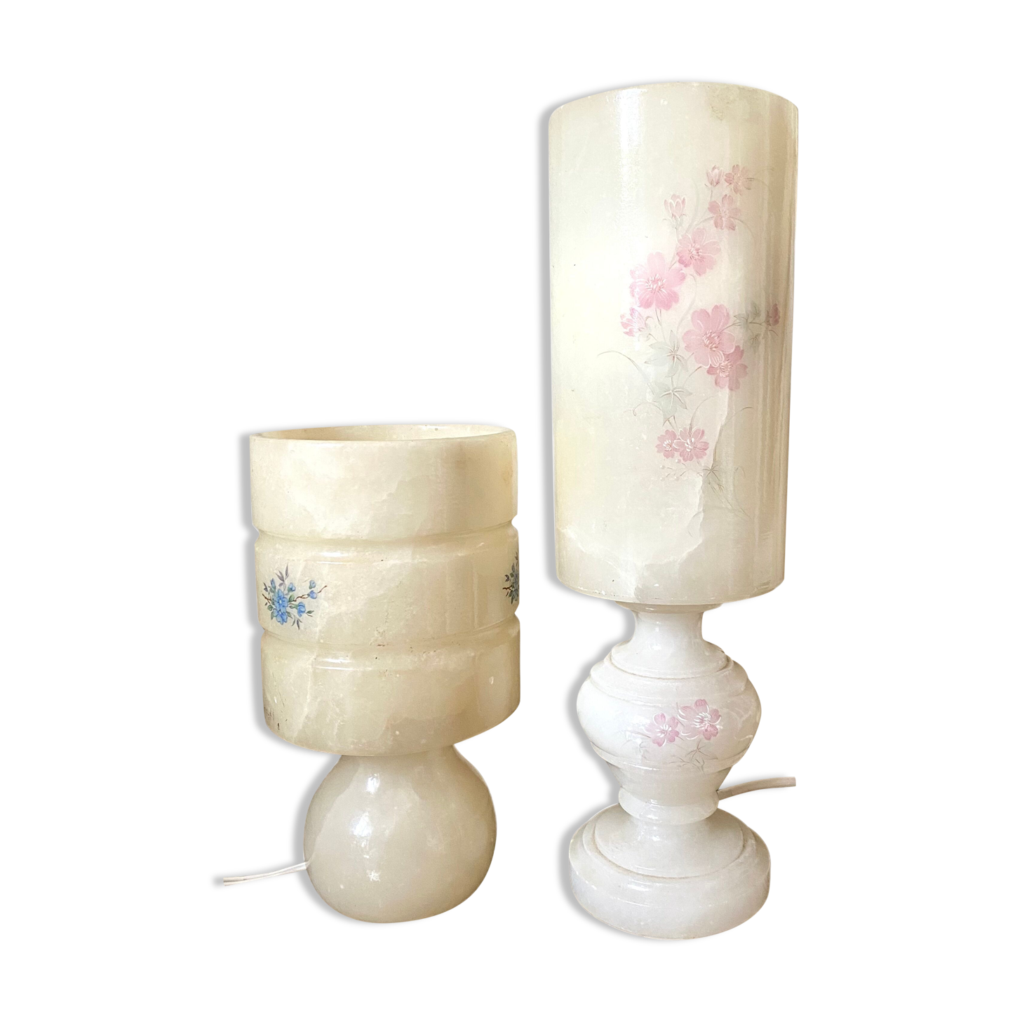 Vintage alabaster lamps