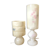 Vintage alabaster lamps