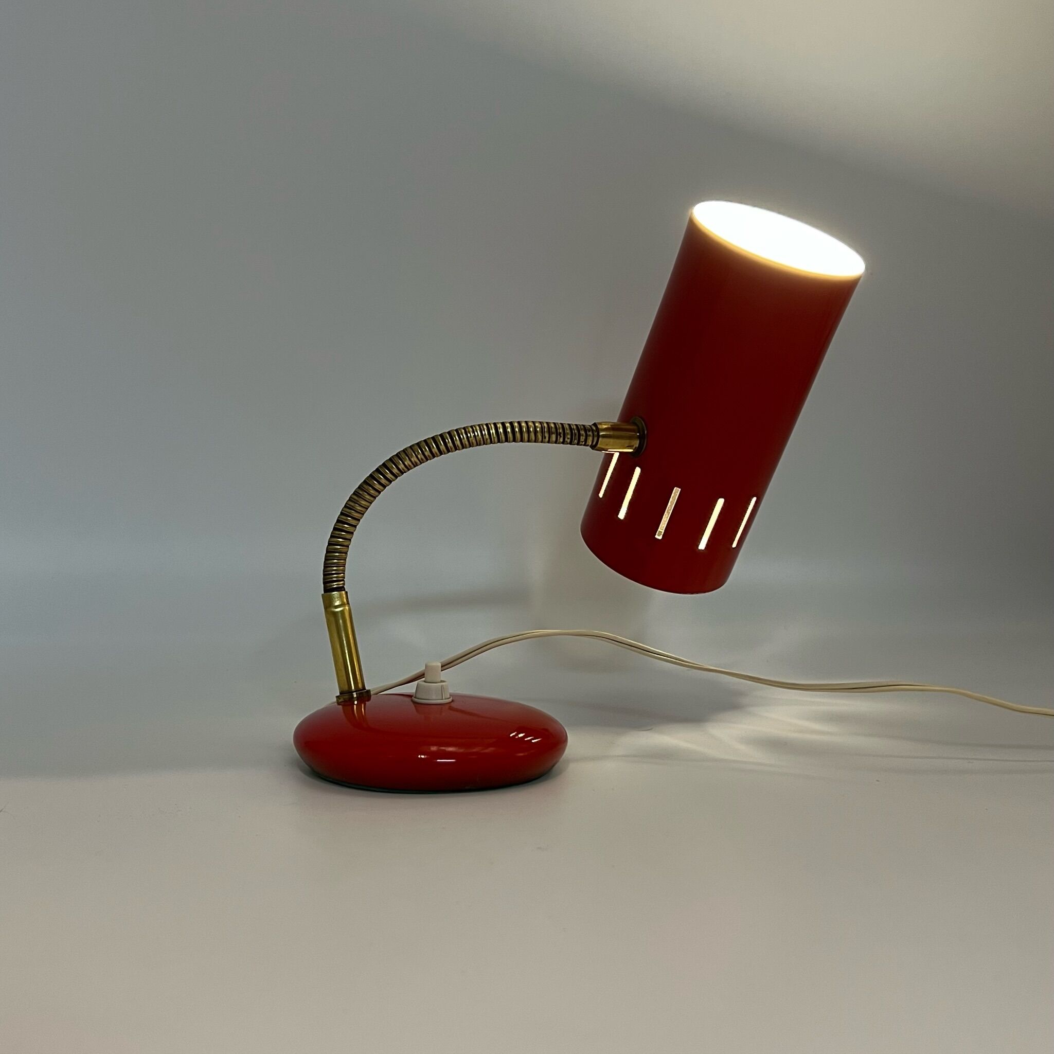 60s desk lamp - mid century modern bedside lamp - Stilnovo style