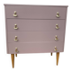 commode vintage vieux rose restaurée