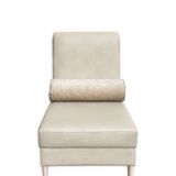 Fauteuil lounge à dossier roulé, années 2000