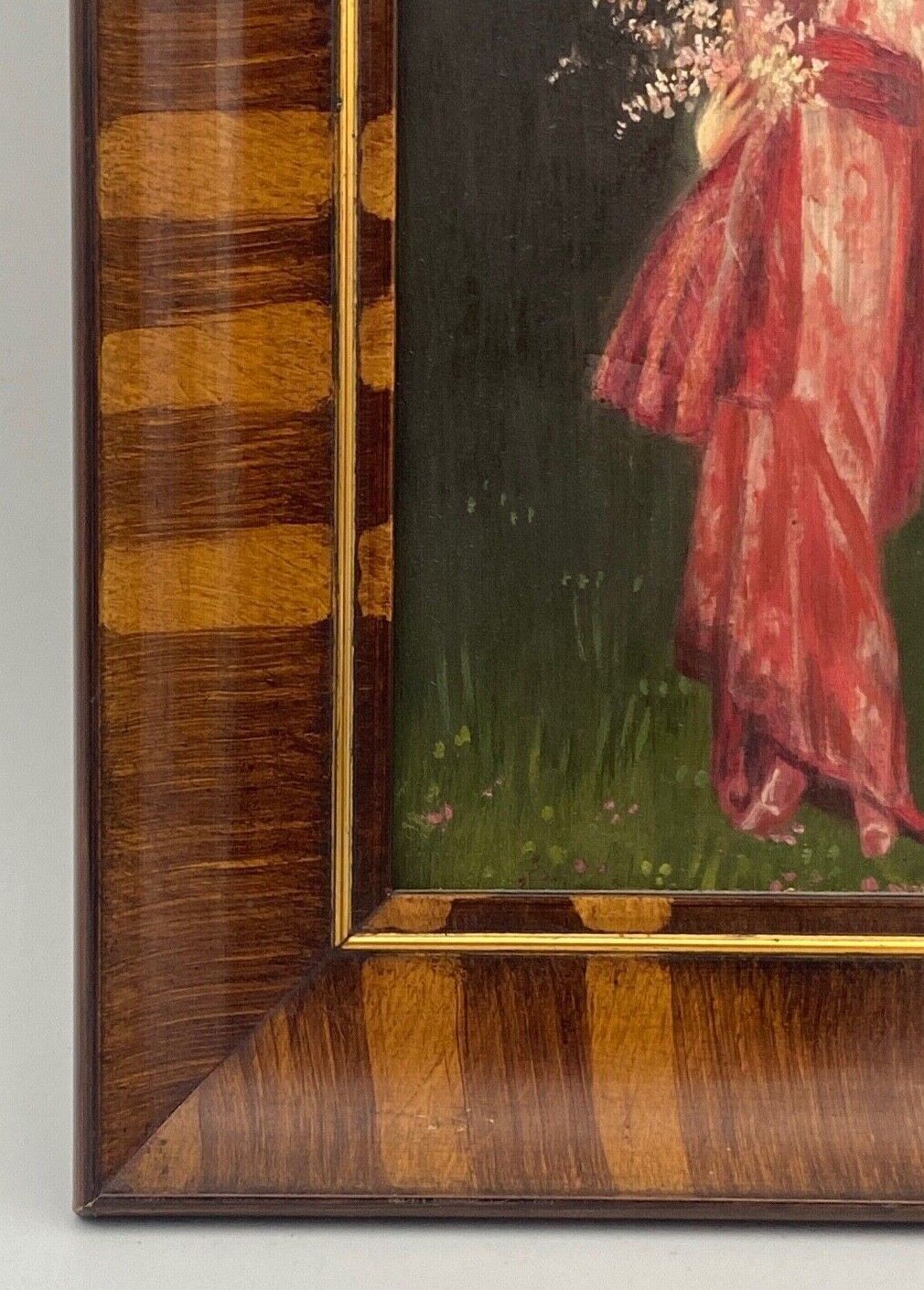 Oil on panel by E. Neill Geisha scene Early twentieth century