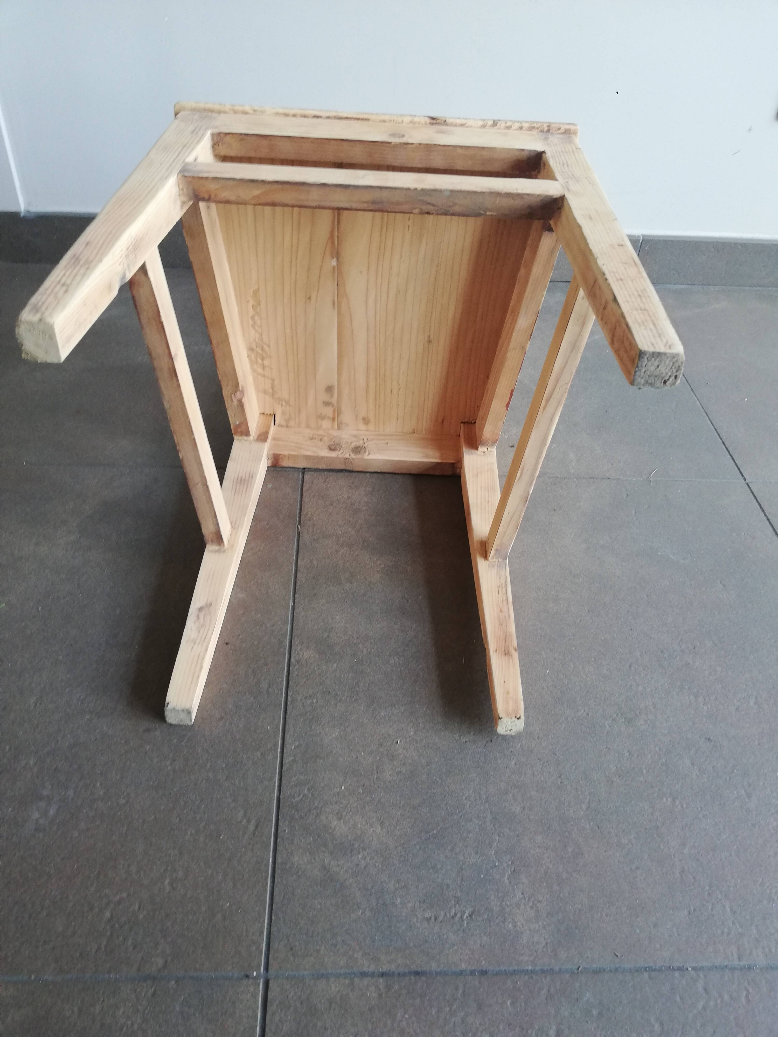 vintage wooden chair, 50s