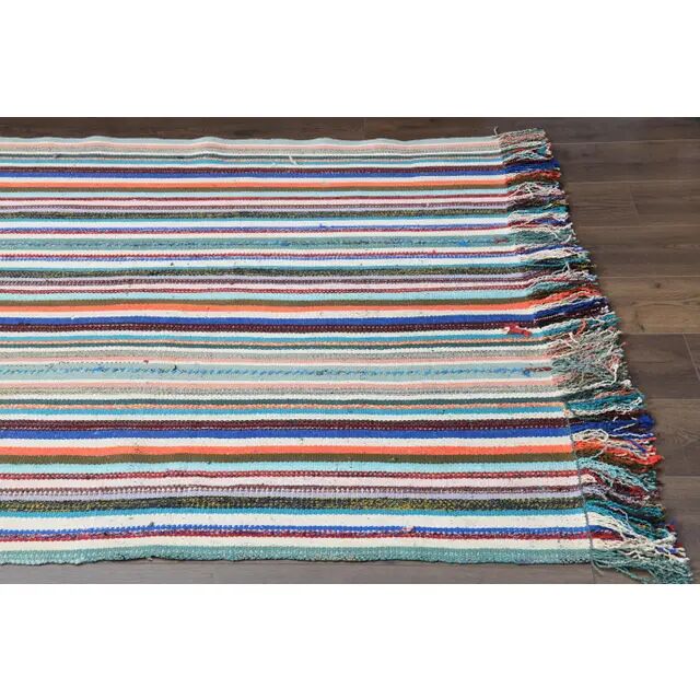 1970s Vintage Turkish Oushak Handmade Wool & Cotton White Rug 146x261
