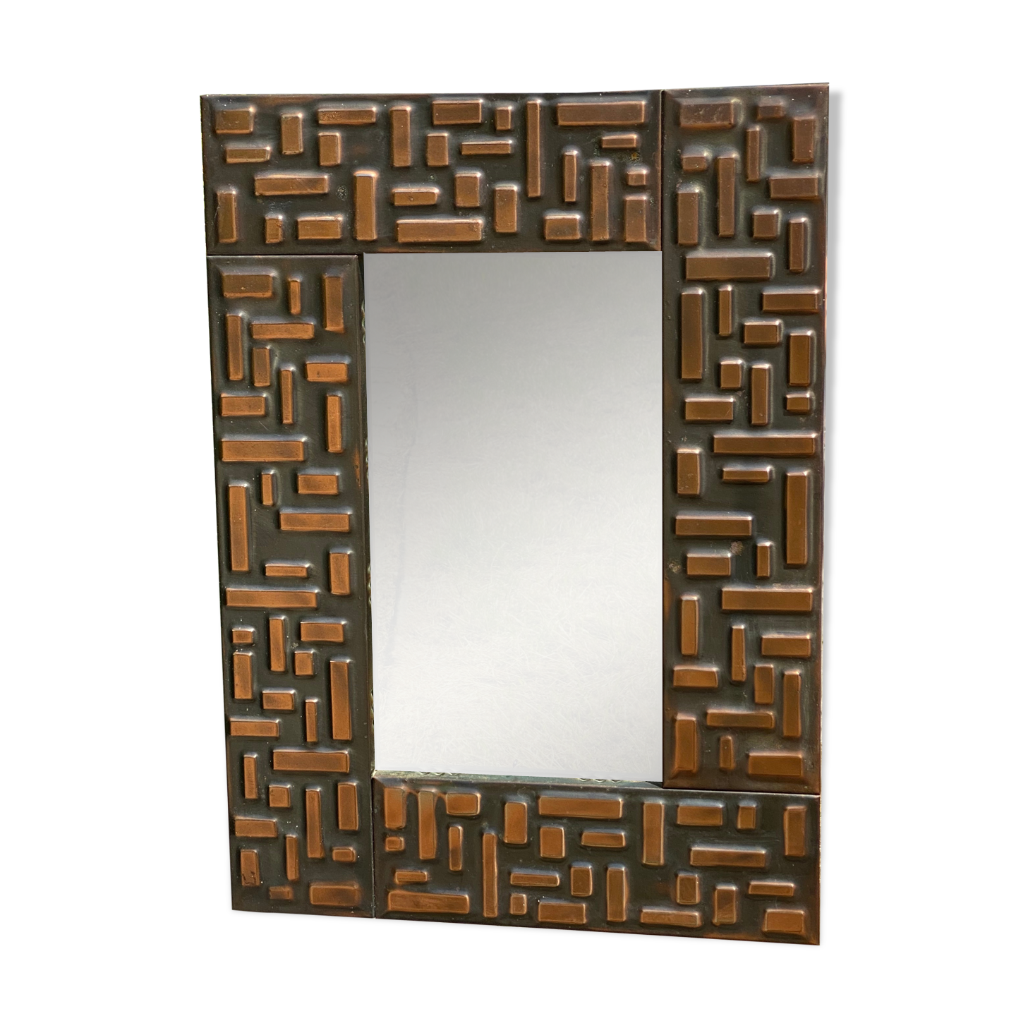Mirror mataloplasty 1960s XX century 45x62cm