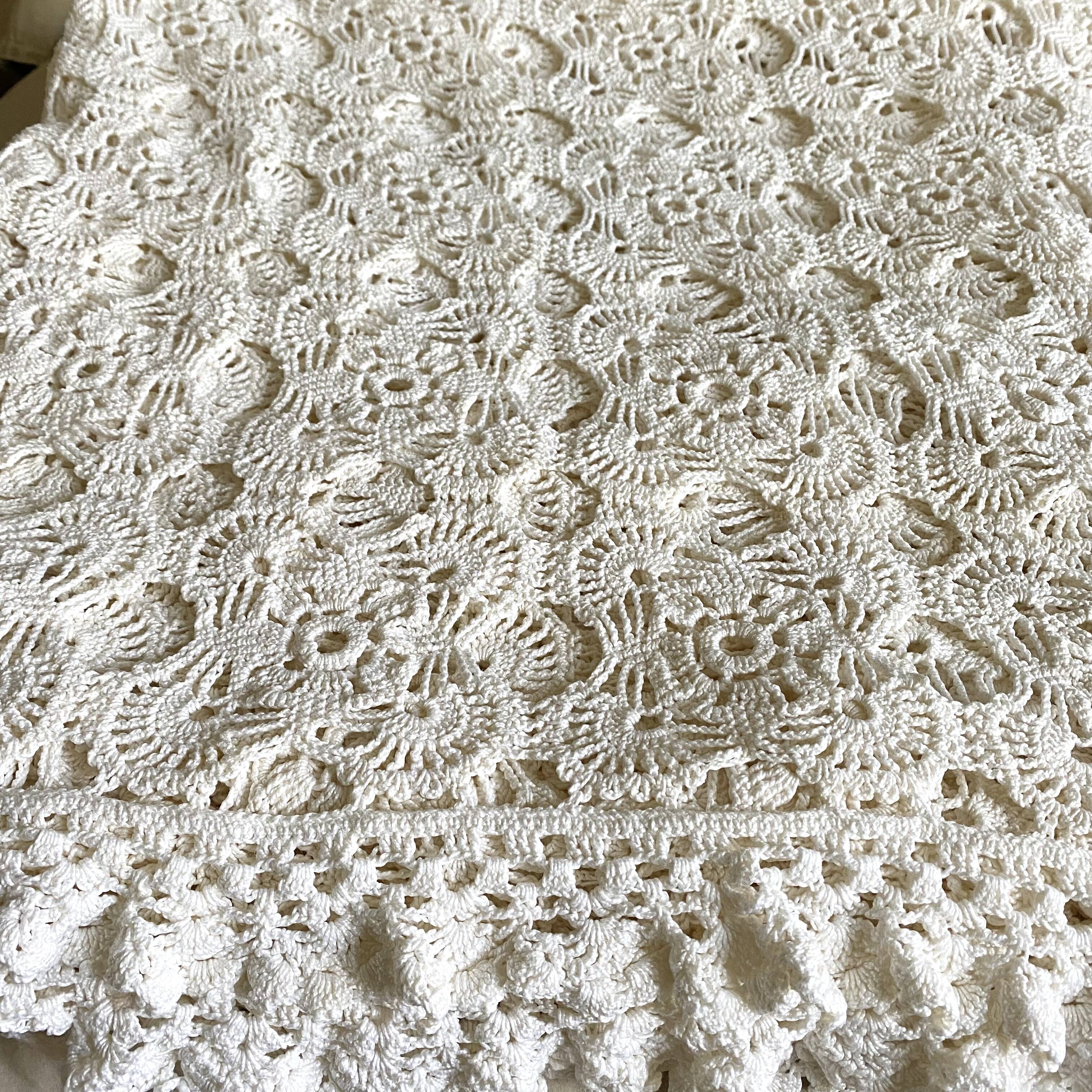 Bohemian crochet bed top