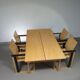 Extremely rare Finnish dining set by Simo Heikkilä / Pentik. 1980s
