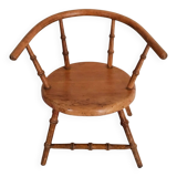 Vintage doll chair, in wood, and Liberty cushion