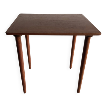 Table d'appoint en teck danois vintage des années 1960