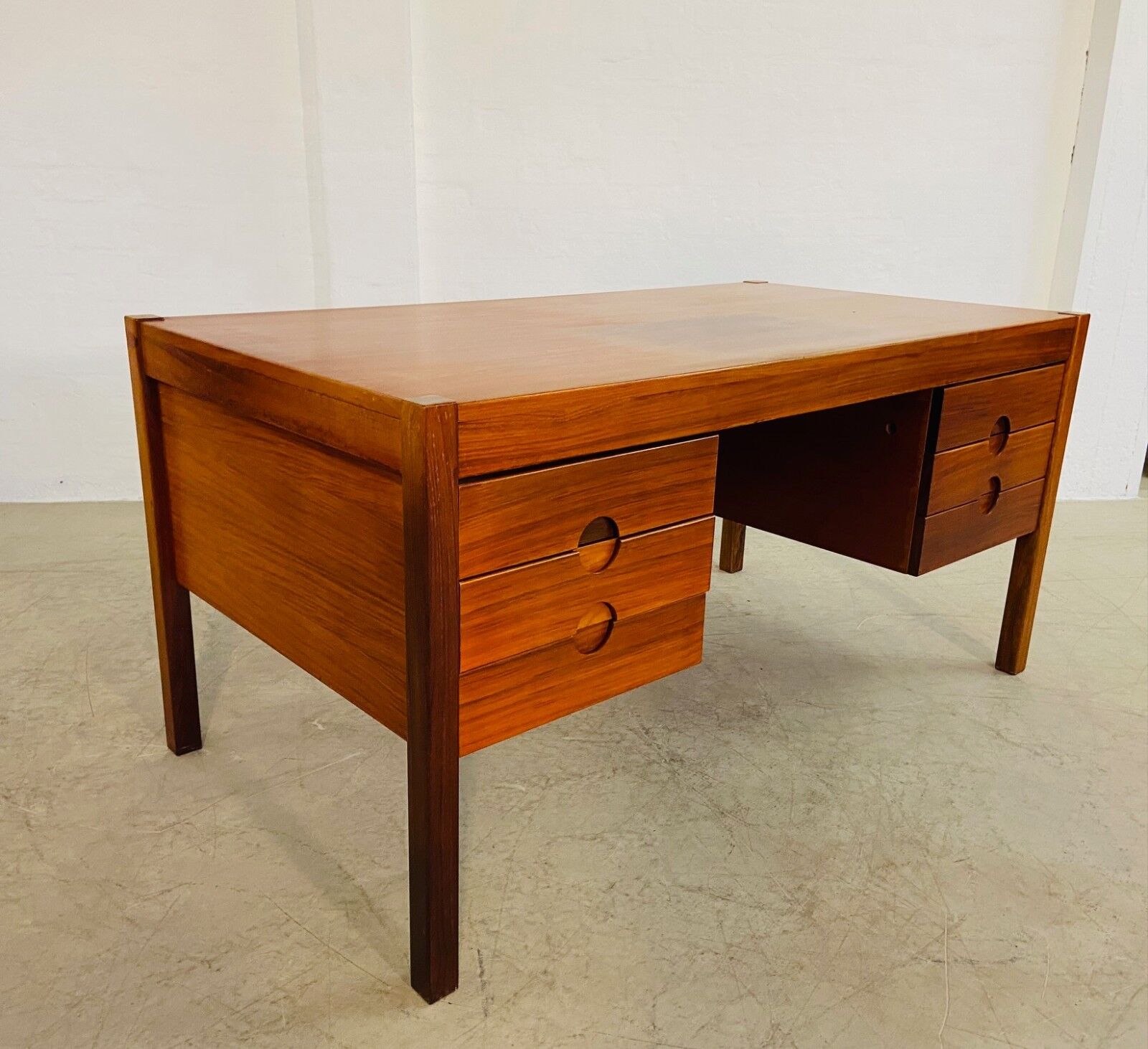Vintage retro Danish mid-century rosewood desk by Christian Linneberg 1960s