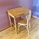 Pupitre,bureau d’écolier et sa chaise Bauman, ancien bureau enfants, mobilier enfant 1960.
