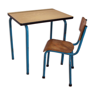 Bureau d'écolier Mullca/chaise assortie