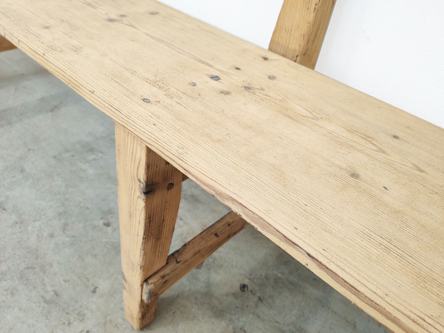 Former wooden parish bench