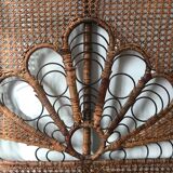 Peacock rattan headof